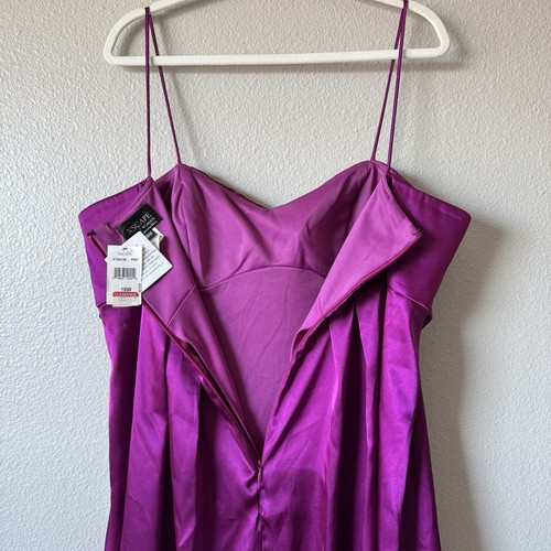 Mini Vestido Vintage Xscape Talla 18 Nuevo con Etiquetas Tirantes Cóctel Coqueta Hada Romántico - Imagen 8 de 10