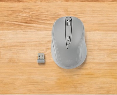 Tronic Graue  Wireless-Maus   USB, ergonomisch, 5 m Reichweite, Plug & Play