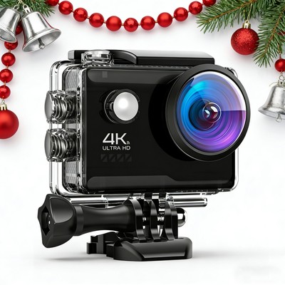 4K60FPS Action Cam 40M Unterwasserkamera 20MP HD WiFi Kamera EIS Sportkamera