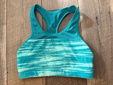 So Authentic American Heritage Turquoise sports athletic bra girls L