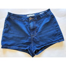 Bull Head Denim Co Dark Blue High-Rise Short Shorts SIZE 5 Stretchable