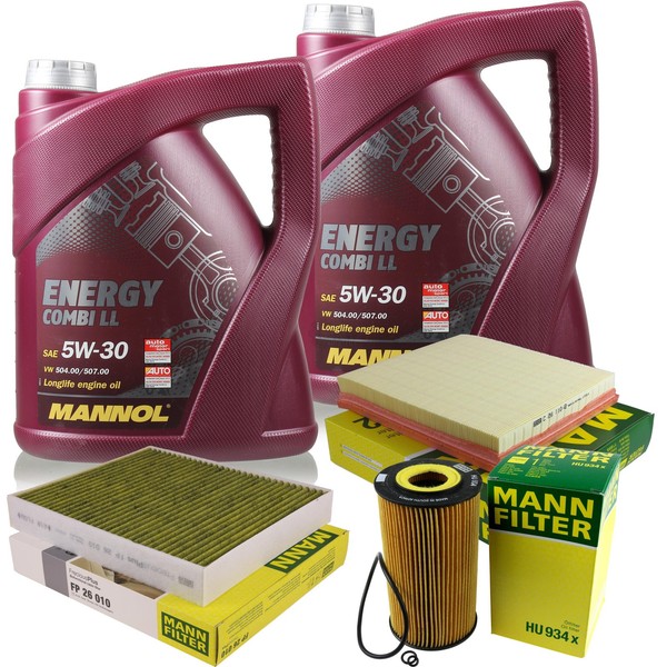 MANN-FILTER Inspektionspaket 10L Mannol Energy 5W-30 FüR Mercedes G-Klasse-image