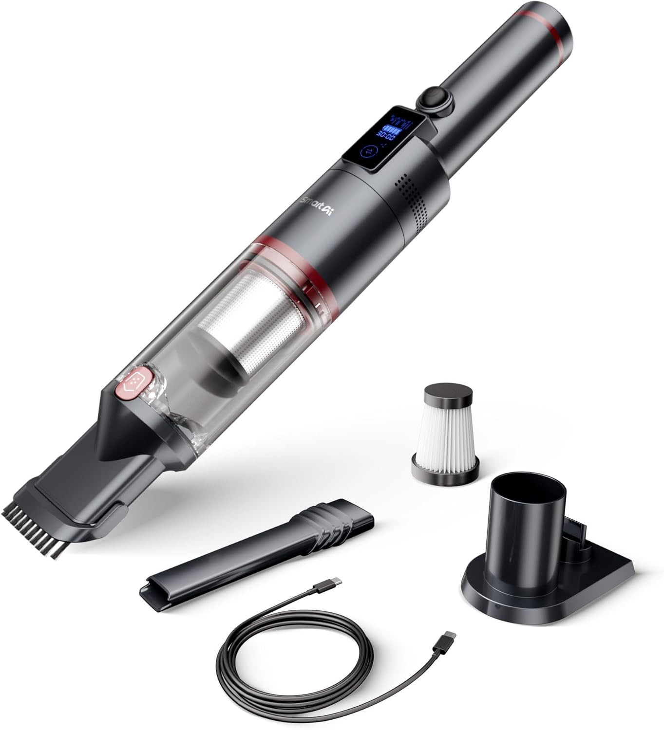 Aspirapolvere Portatile Brushless 17000Pa LED: Performance al Top