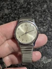 Vintage Timex Quartz Watch Silver Tone Day Time, Works