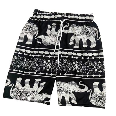Strandshorts für Damen Herren Sommer Trendy Polyester Kleidung Bohemian Leicht