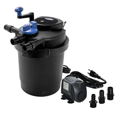 #ad CPF 2500 Pond Bio Pressure Filter UVC 13 watt Up to 1600 Gallons with 720GPH Fou $184.87