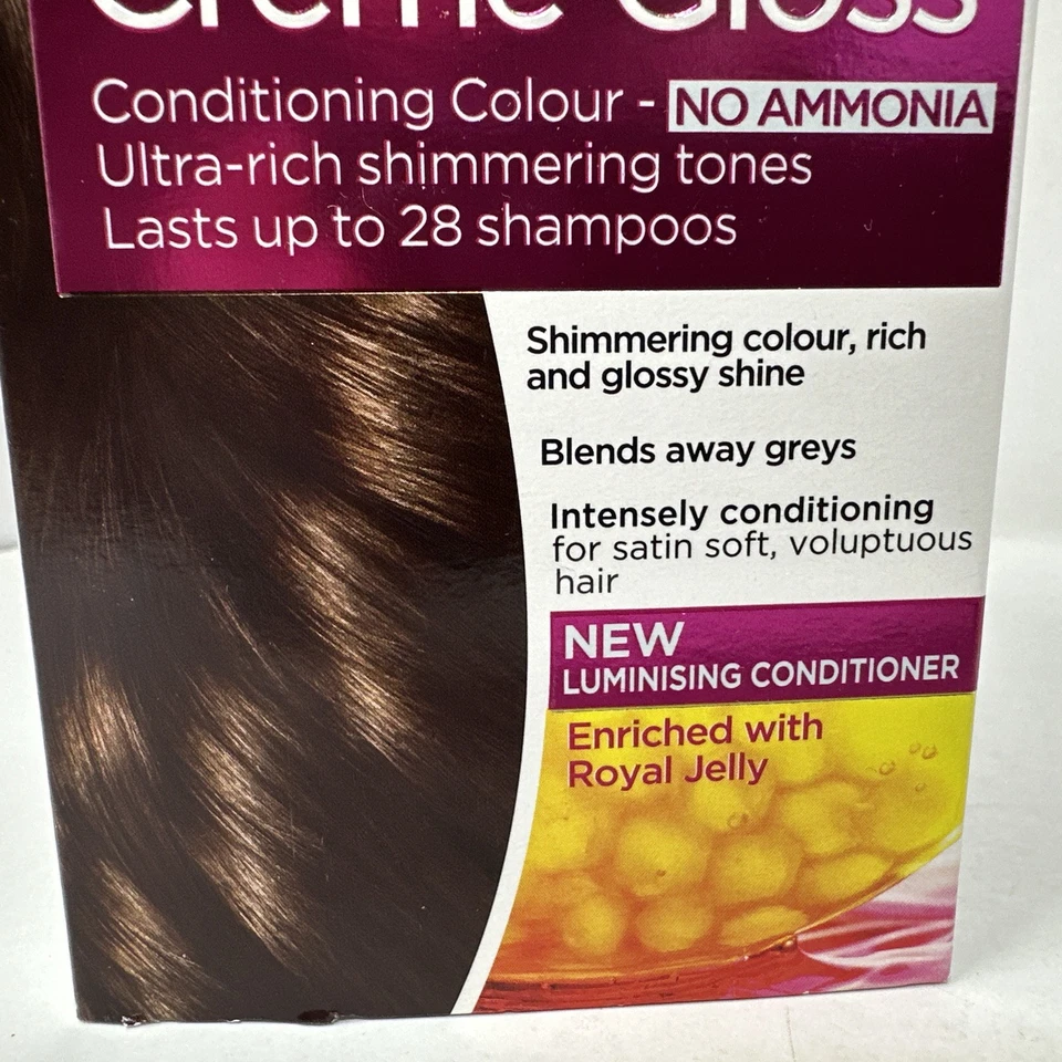 L'Oreal Casting Crema Brillo 503 Miel Chocolate Color de Cabello Tinte Descontinuado Foto 3 de 4