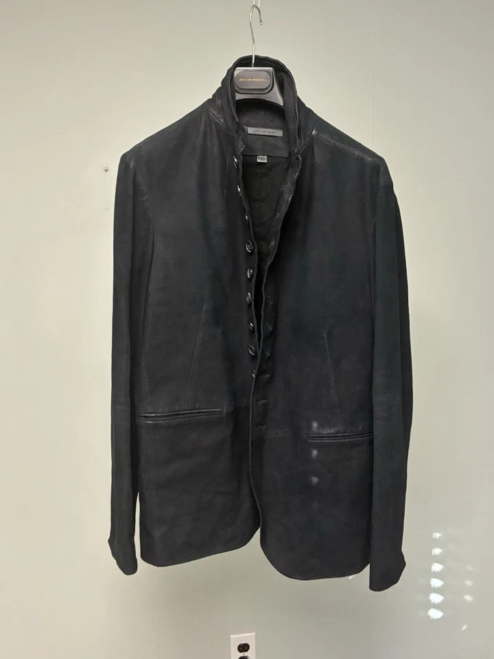 $2198 New John Varvatos Woodward Multibutton Suede Jacket EU 50 USA 40 - Image 2 of 4