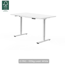 Flexispot Standing Desk E1 PRO, 100kg Load, 140x80cm, White