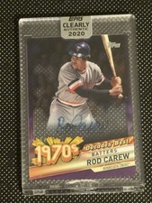 2020 Clearly Authentic Rod Carew Decades Best Auto /10 #DBA-RC
