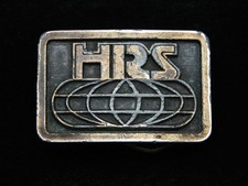 QJ15102 VINTAGE 1970s  HRS  COMPANY BRASSTONE BELT BUCKLE