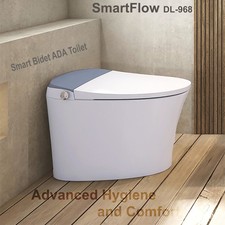 SmartFlow DL-968 Smart Bidet Elongated ADA One-Piece Toilet