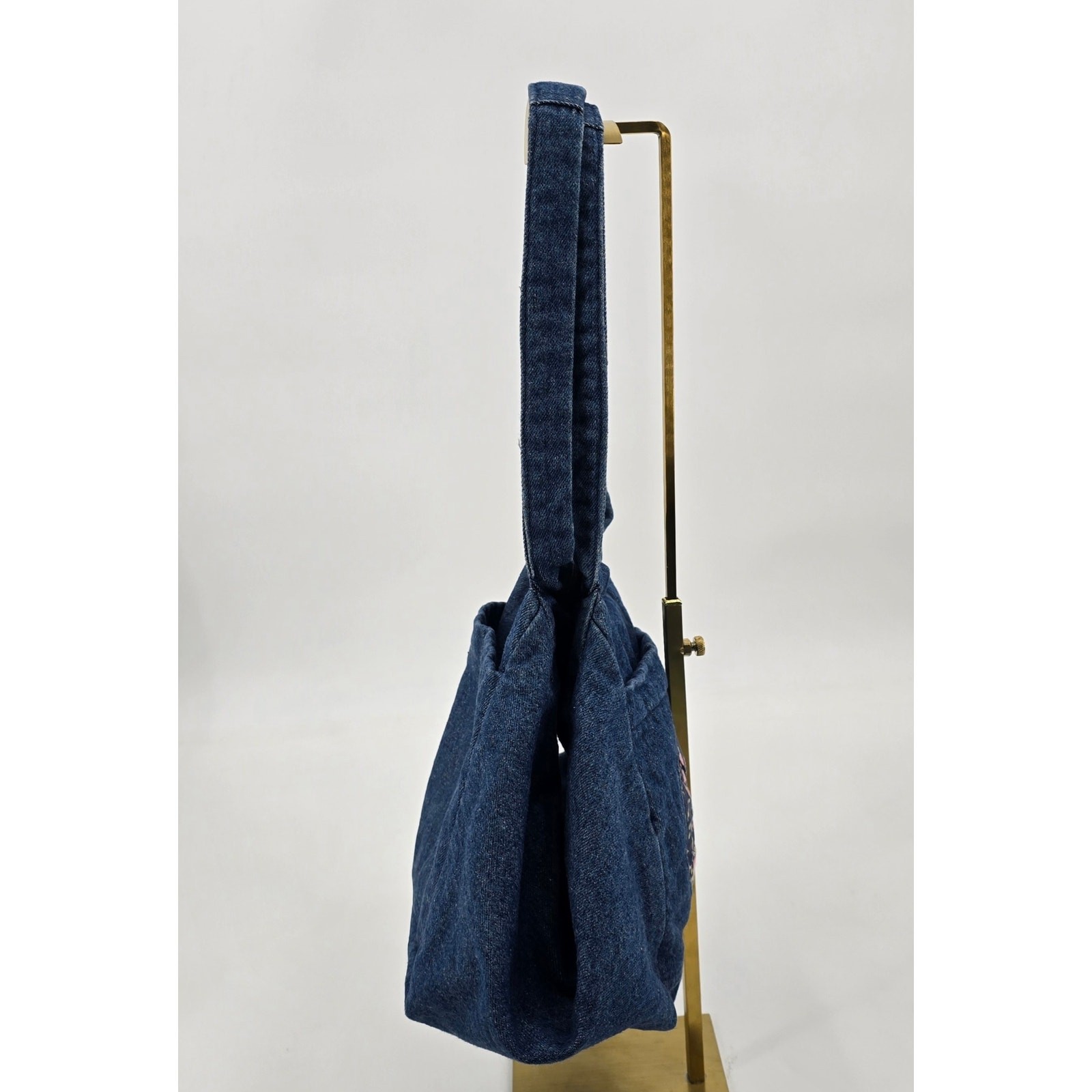 Handmade Cottagecore Denim Patchwork Shoulder Bag… - image 4