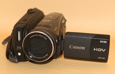 Canon VIXIA HV30 HDV miniDV Tape Camcorder – High Definition