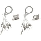 20 PCs einstellbare Bildhängestreifen hellplatte Hangsbilddraht