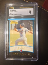 2001 Bowman Gold Albert Pujols #264 CSG 9 MINT Rookie RC