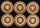 Rosenthal Versace Medusa red Set of 6 Plates - 18 cm (D1600)