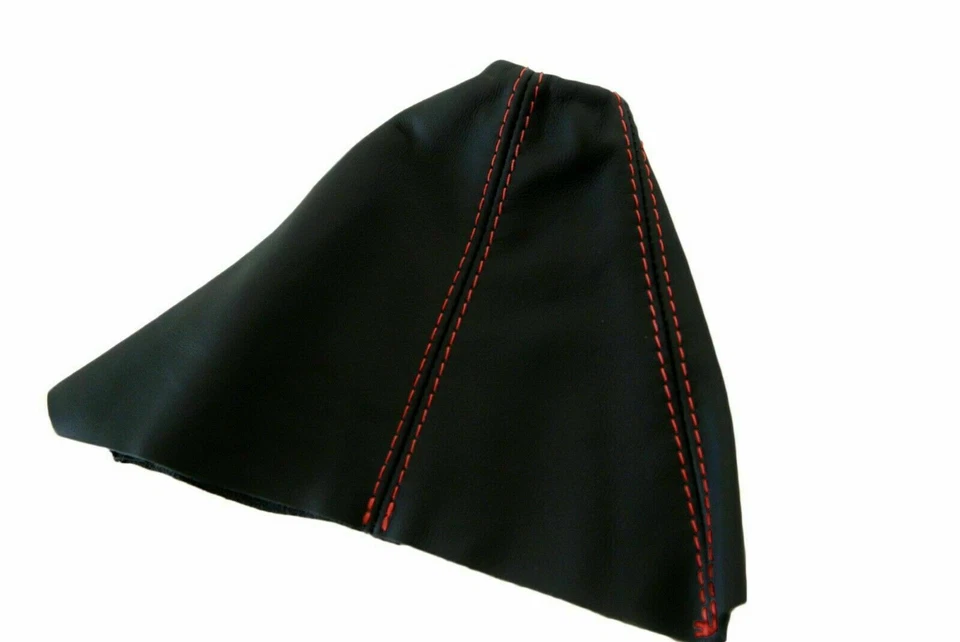 Cubierta de bota de freno E de cuero PVC para Chevrolet Camaro 2010-2015 con puntada roja Foto 2 de 4