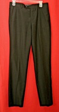 Nordstrom Kids Black Dress Pants Boys 20 x 31" Flat Front MINT EUC Poly / Rayon