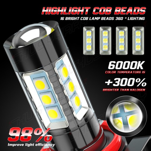 For Honda Civic 2006-2012 2013 2014 2015 LED Fog Lights Bulbs Super Bright 2Pcs - Bild 2 von 10