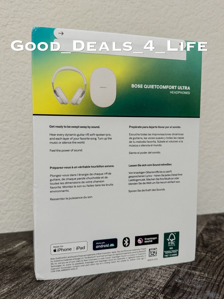 Bose QuietComfort Ultra Headphones White Smoke New Sealed Bose QuietComfort Ultra Headphones White Smoke New Sealed