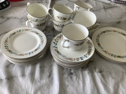 H5002 Royal Doulton Pastorale Teeservice & Teeteller für 8 plus Extras