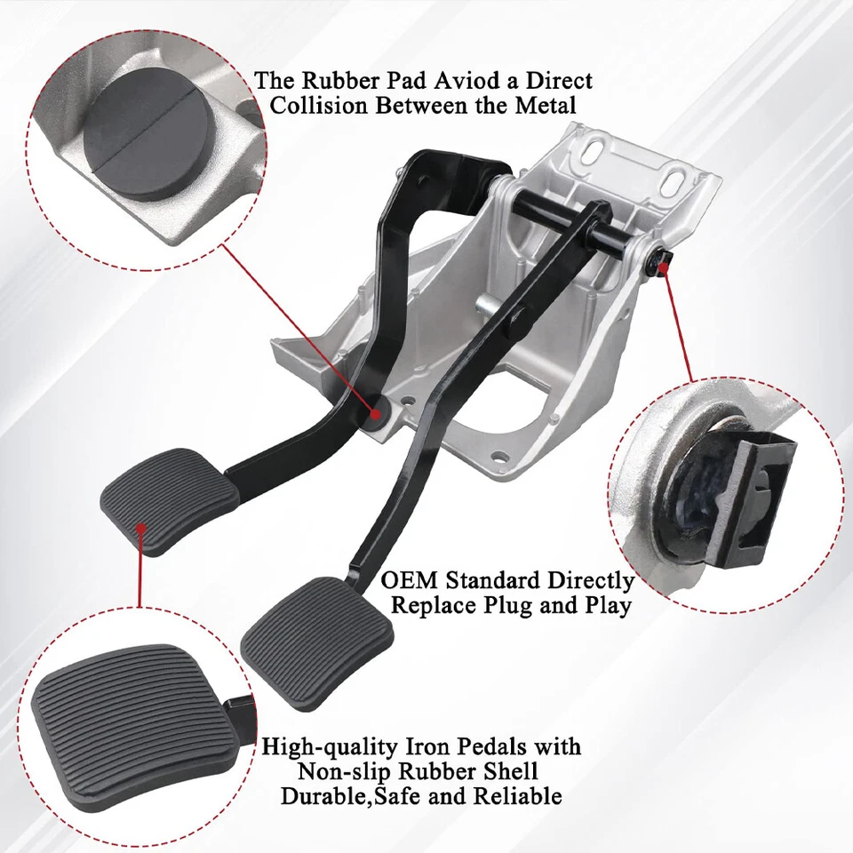 Conjunto de montaje de soporte de pedal de embrague de freno 6L5Z2455BB para Ford Ranger 1995-2006 Foto 3 de 4