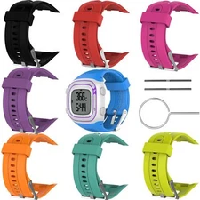 Silicone Wrist Band Watch Strap for Garmin Forerunner 10 15 GPS Running Watch//