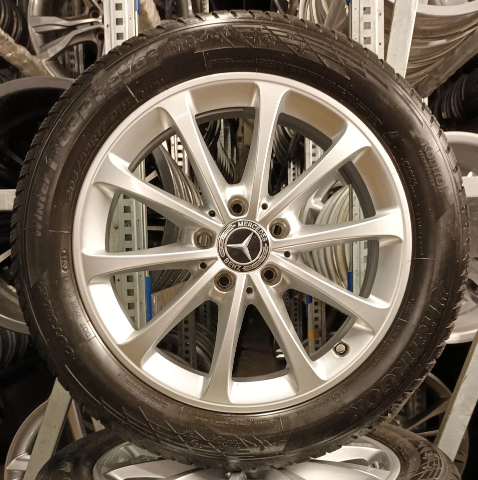 4 Orig Mercedes-Benz Winterräder 205/55 R17 91H M+S B-Klasse W247 A-Klasse W177  - Bild 2 von 3