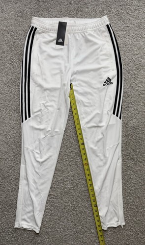 adidas Athleisure Wear Mens Climacool Jogger Zip Pants White Black Size M CF3606 - Picture 7 of 11