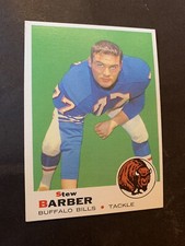 1969 Topps Football #242 Stew Barber EX+ Buffalo Bills Penn State Set Break