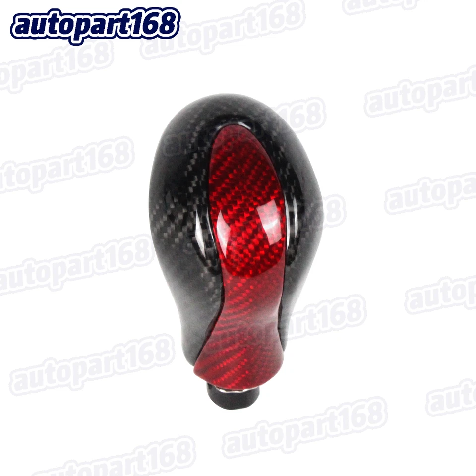 Perilla de cambio de marchas automática de fibra de carbono negra + roja para Infiniti Q50 Q50L 2014-2017 Foto 2 de 4