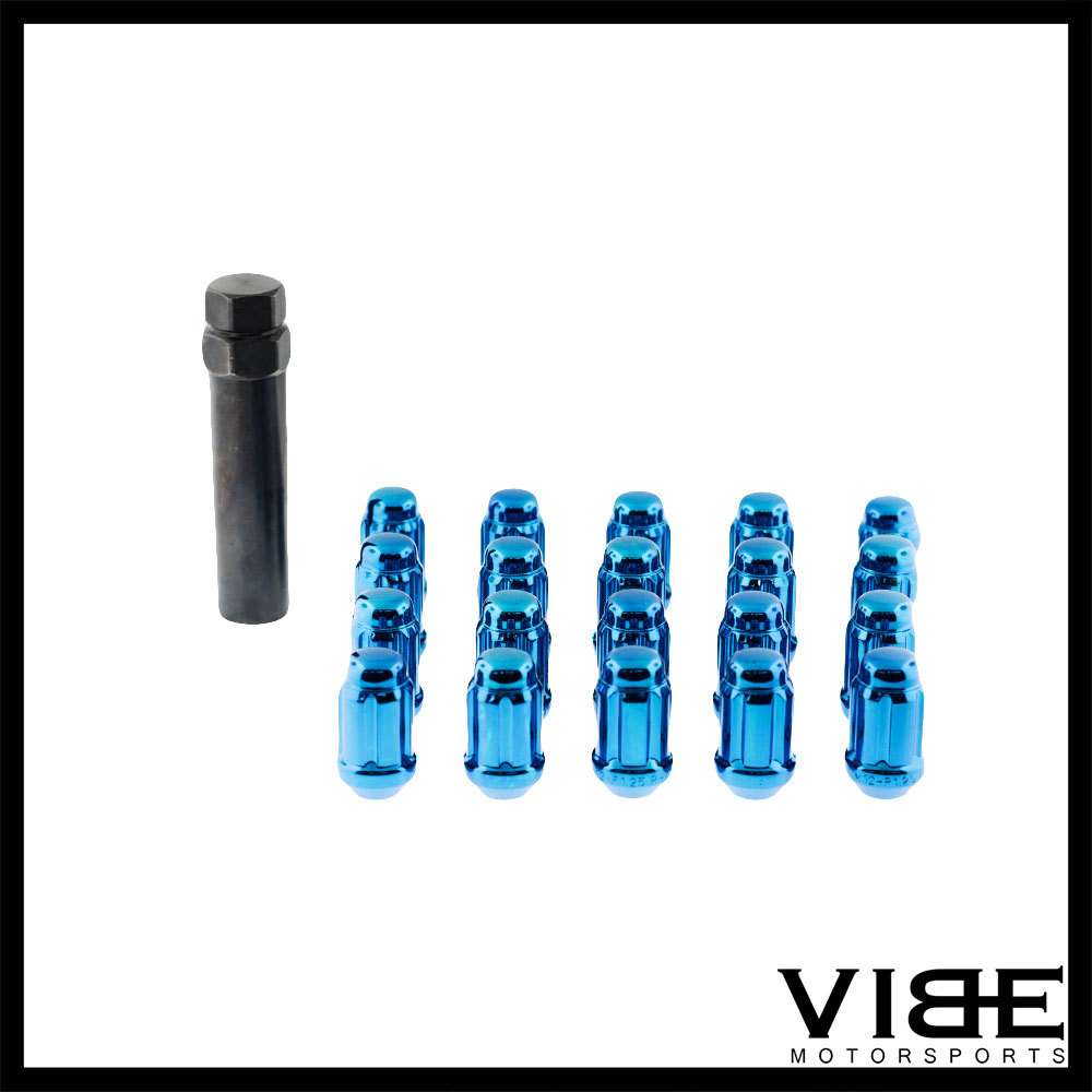 Coyote 20 Blue Spline Drive Lug Nuts – 12x1.5 Bulge Acorn Conical Seat With Key