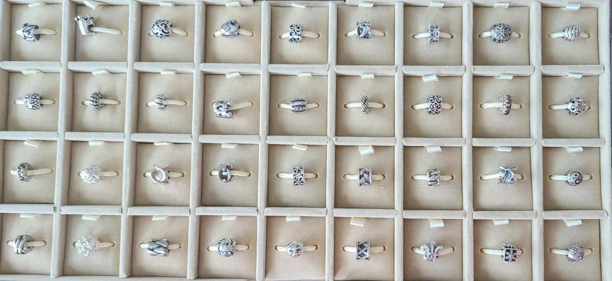 CHAMILIA DECORATIVE STERLING SILVER CHARM BEADS YOUR CHOICE