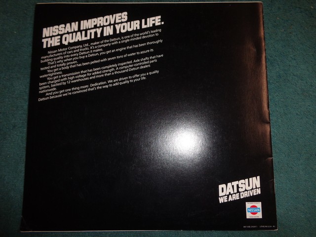 1981 DATSUN 280ZX SALES BROCHURE / ORIGINAL 280Z DEALERSHIP CATALOG | eBay