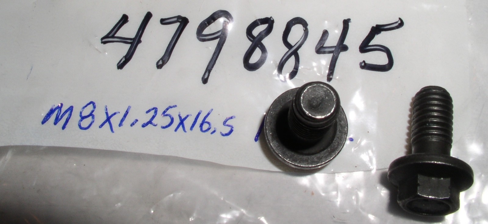 OEM FORD New Holland, (2) 4798845 BOLTs, M8 x 1.25 x 16.5, NOS | eBay