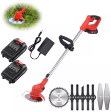 Electric Grass String Trimmer Cordless Battery Lawn Edger Weed Wacker Cutter US