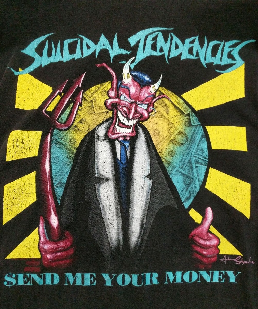 Suicidal Tendencies Vintage Touring T-shirt Devil pitch fork 1990