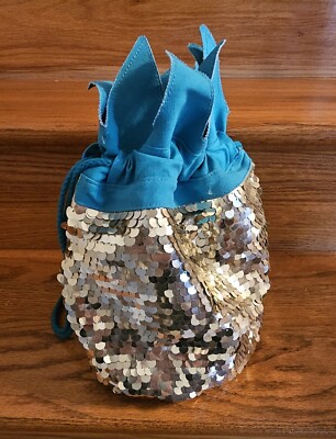 Cat &Jack Girls Mini Backpack Pineapple Sequins Drawstring