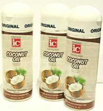FANTASIA IC HAIR POLISHER COCONUT OIL MOISTURIZES+CONDITIONS SHINES 3 PACK