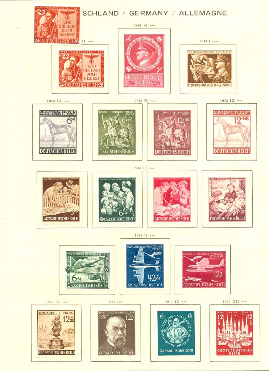 GERMANY -1941/1944--79 STAMPS---- * MH --VF | eBay