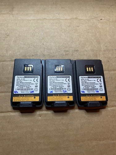Lot of 3 Genuine OEM Hytera BL1504 Lithium-Ion Battery (1500mAh)