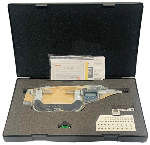Mitutoyo 324-352-30 Gear Tooth Micrometer 1-2" Range, .00005"/0.001mm Resolution