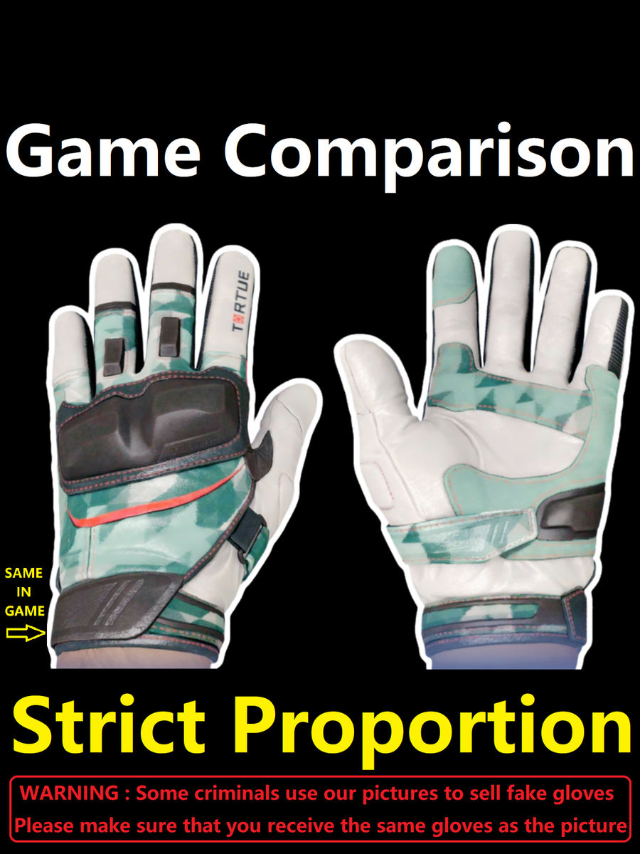 Craft Spearmint Green CSGO Wearable Real Life Moto Gloves One Pair