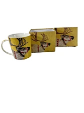 NEW OLD STOCK Trend Mug YULETIDE REINDEER w Gift Box Bone China by PPD
