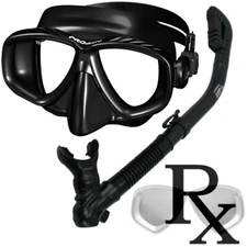 RX Optical Prescription Purge Mask Dry Snorkel for Scuba Diving Snorkeling Gear