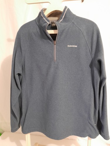 Craghoppers Fleece Mens Blue US Large 1/4 Zip Pullover Polyester Workwear - Picture 4 of 13