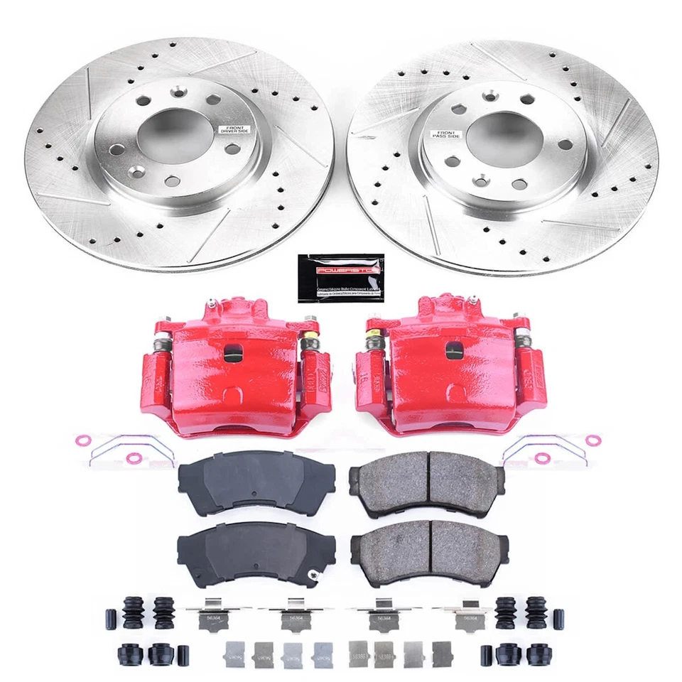 KC199 Powerstop Brake Kit With Calipers 2-Wheel Set Front for Mazda Ford Fusion - Изображение 4 из 4