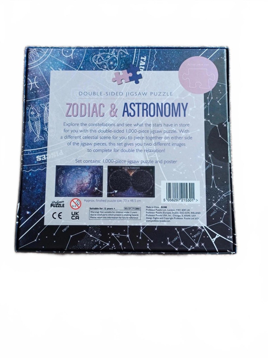 'Seeing Stars' Zodiac 1000-Piece Jigsaw Puzzle - 12 Astrology Signs, 18.9 X 27 Inches