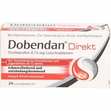 DOBENDAN Direkt Flurbiprofen 8,75 mg Lutschtabl. 24 St PZN06866410